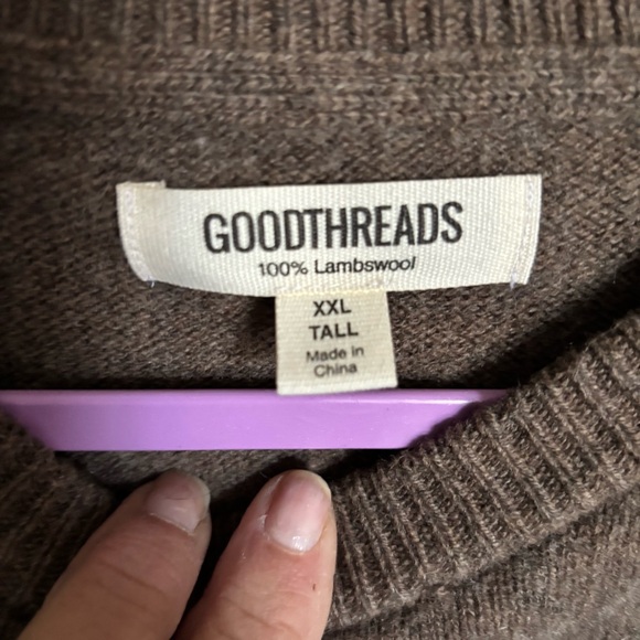 Goodthreads women's XXL tall lambswool long sleeve crewneck pullover sweater l - Picture 8 of 13